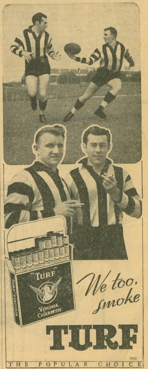 Bob Rose and Bill Twomey for Turf cigarettes 1953